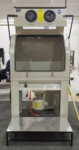 Sand blast cabinet pressure - cabinet,