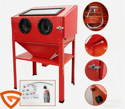 Sand blasting cabinet 220l - sand,